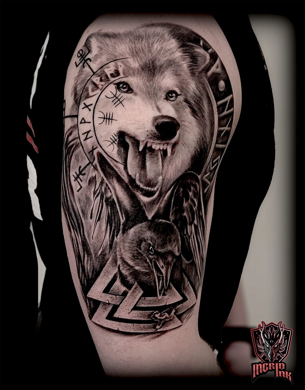 Blackwork tattoo Gurgaon